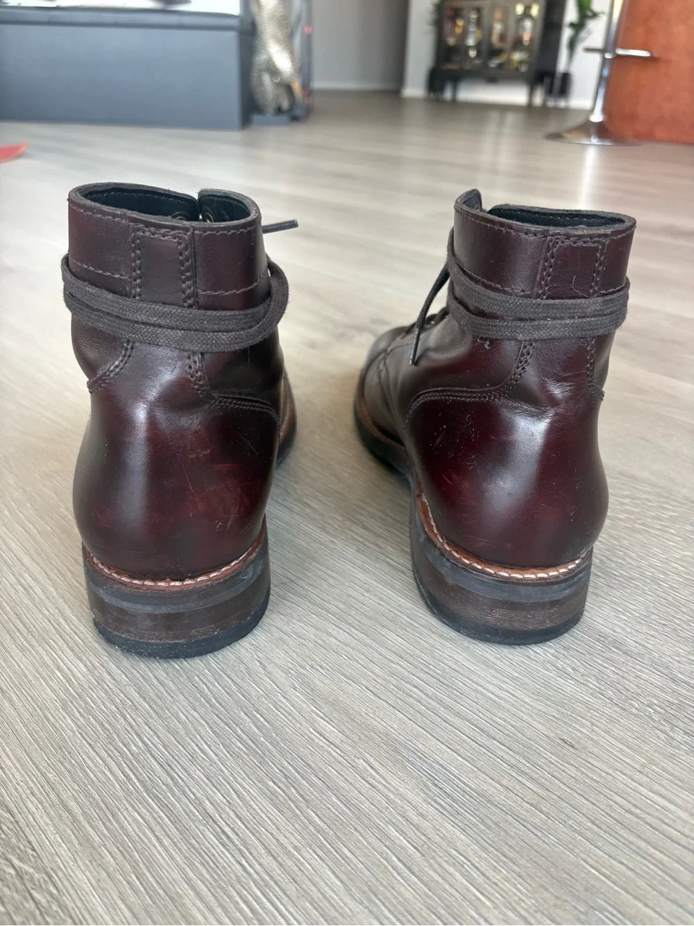 Thursday Boot Co. Men's Leather Lace-Up Boots - Dark Brown